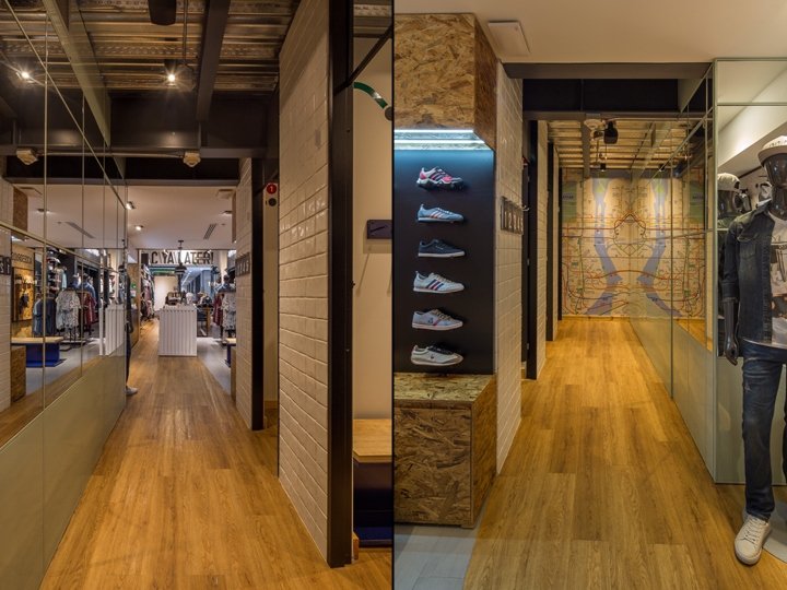 Rack 设计的美国品牌商店 – 零售建筑，麦德林 – 哥伦比亚