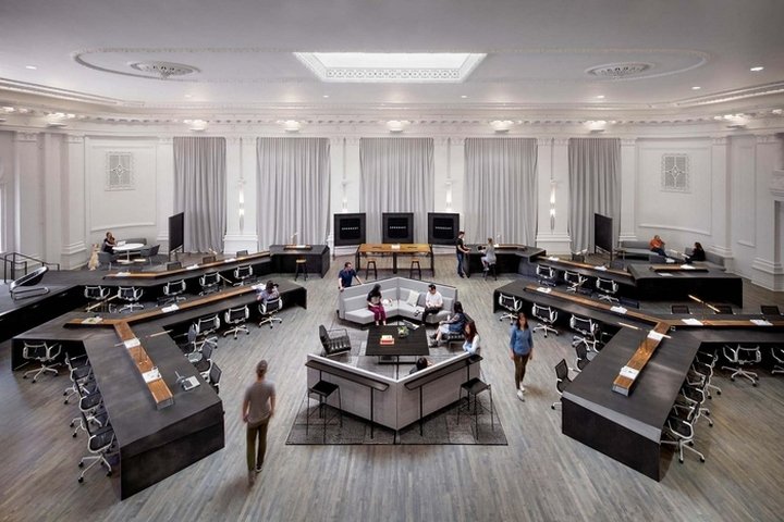 Argonaut 办公室由亨斯迈建筑集团设计，旧金山 – 加利福尼亚州