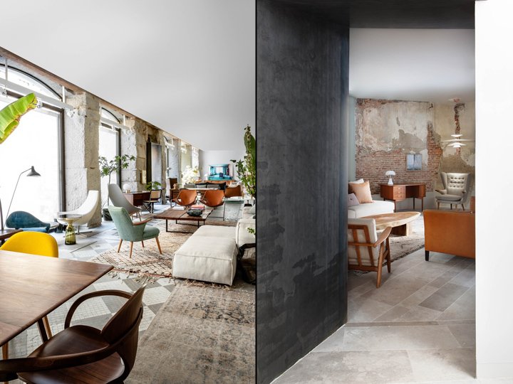 ABATON 的 BATAVIA 家具陈列室，马德里 – 西班牙