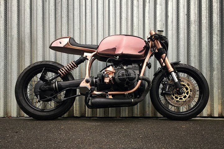 Vincent Degano 的闪亮铜包 BMW R100 R mystic