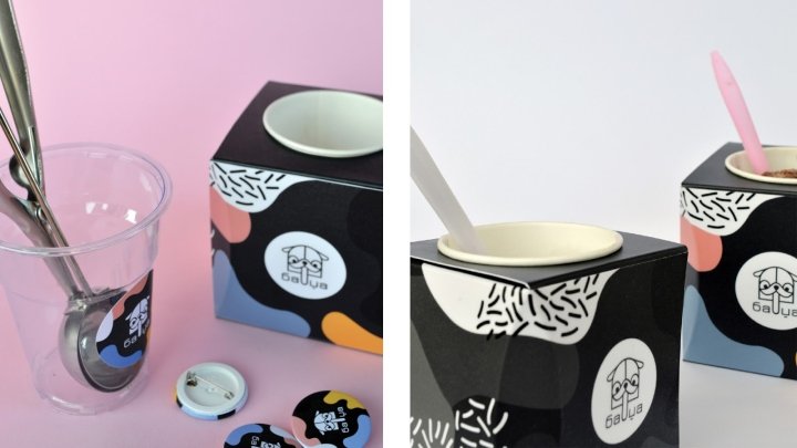 Badza 冰淇淋包装由 Isidora Tomic 设计 Badza 冰淇淋包装由 Isidora Tomic 设计