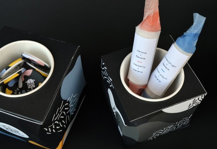 Badza 冰淇淋包装由 Isidora Tomic 设计 Badza 冰淇淋包装由 Isidora Tomic 设计