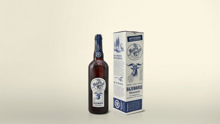 Bajuwarus Weizenbock 啤酒包装由 Higgins-Design GmbH 设计 Bajuwarus Weizenbock 啤酒包装由 Higgins-Design GmbH 设计