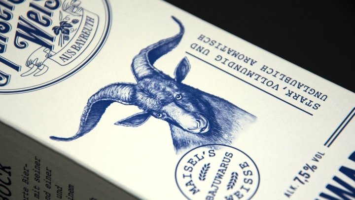 Bajuwarus Weizenbock 啤酒包装由 Higgins-Design GmbH 设计 Bajuwarus Weizenbock 啤酒包装由 Higgins-Design GmbH 设计