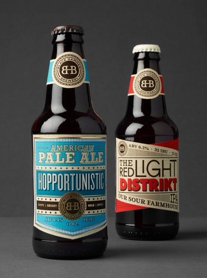 黑锤啤酒厂包装由 Celina Oh 设计