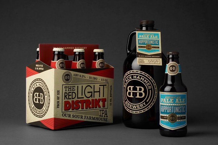 黑锤啤酒厂包装由 Celina Oh 设计