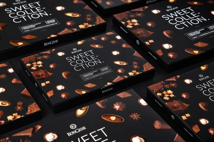 Fabula Branding 设计的 BonGenie Sweet Collection 包装