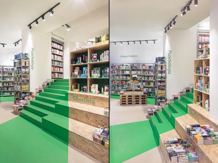 Bookline 快闪店,由 81font Architecture & Design 设计,匈牙利布达佩斯 Bookline 快闪店,由 81font Architecture & Design 设计,匈牙利布达佩斯