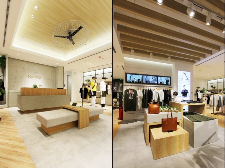 波司登时装店室内设计：伊藤胜设计