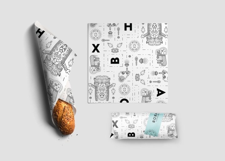 Boxha 咖啡馆形象由 Eme Design Studio 设计