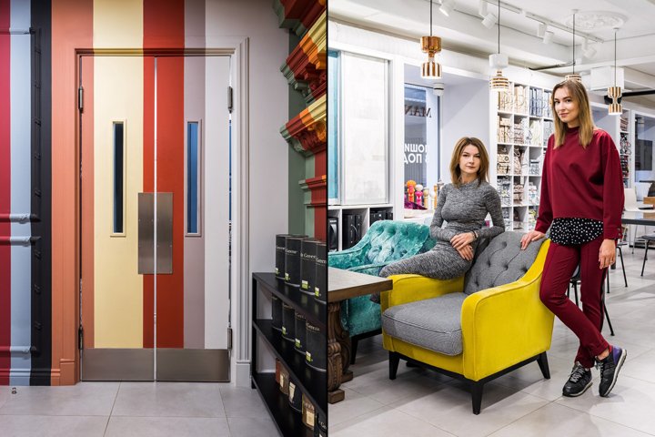 Liza Paupe 和 Anna Uchevatova 设计的英国油漆和装饰材料店,俄罗斯莫斯科 Liza Paupe 和 Anna Uchevatova 设计的英国油漆和装饰材料店,俄罗斯莫斯科