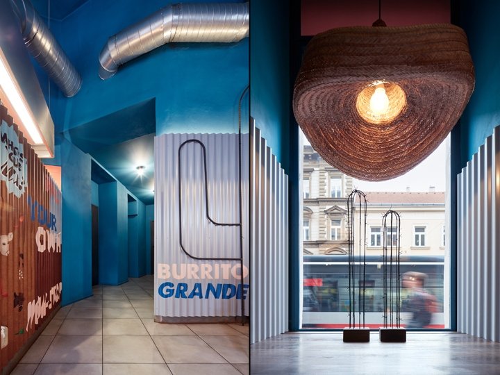 Burrito Loco 餐厅，由 Studio Formafatal 设计，布拉格 – 捷克共和国