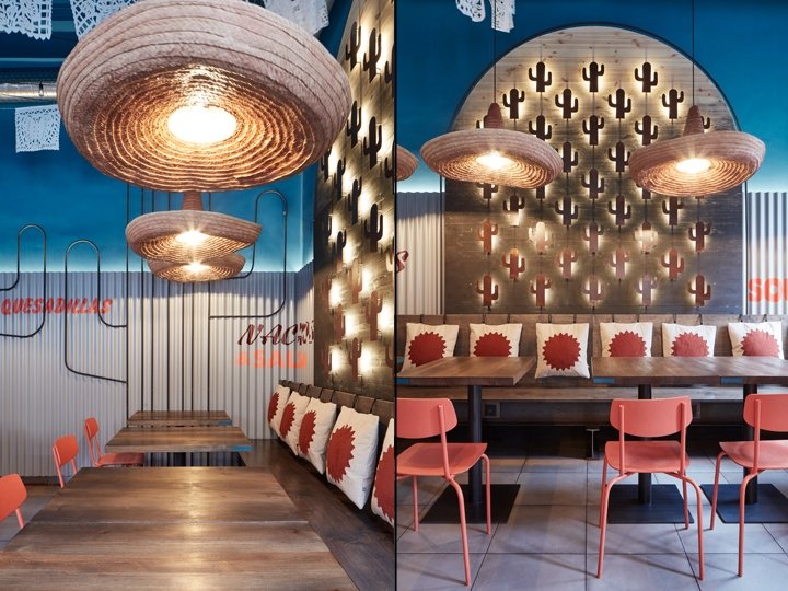 Burrito Loco 餐厅，由 Studio Formafatal 设计，布拉格 – 捷克共和国