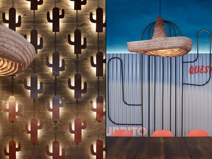 Burrito Loco 餐厅，由 Studio Formafatal 设计，布拉格 – 捷克共和国