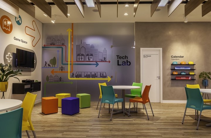 CNA 英语语言学校，由 FAL Design Estratégico 设计，巴西圣保罗