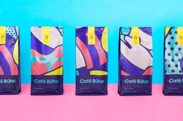 Futura 的 Café Buho 品牌。 Futura 的 Café Buho 品牌。