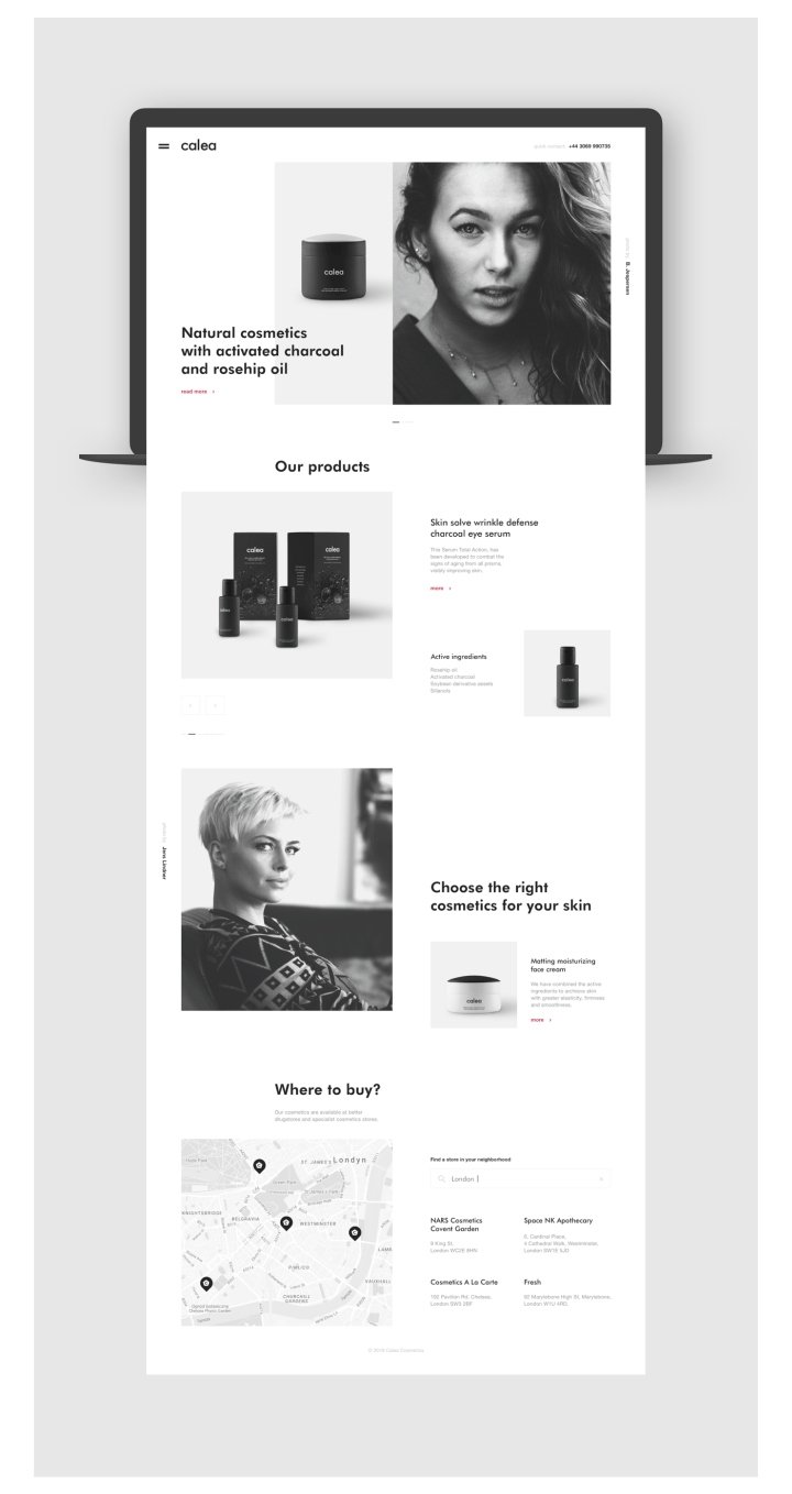Calea Cosmetics 品牌和包装由 Dawid Wadach 设计
