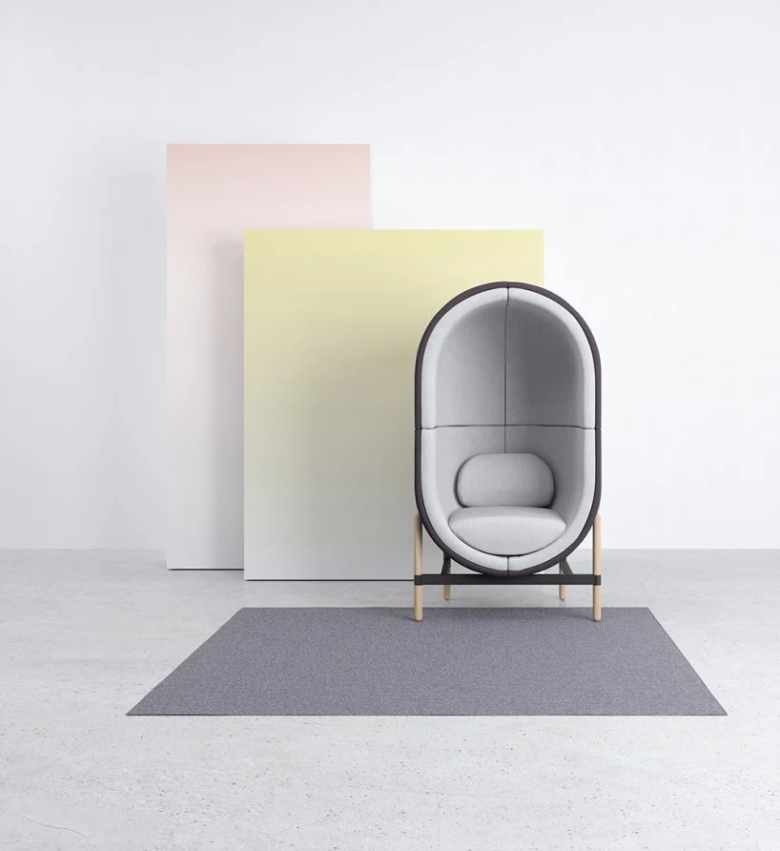 Kateryna Sokolova 为 Casala 设计的胶囊吸音椅 Kateryna Sokolova 为 Casala 设计的胶囊吸音椅