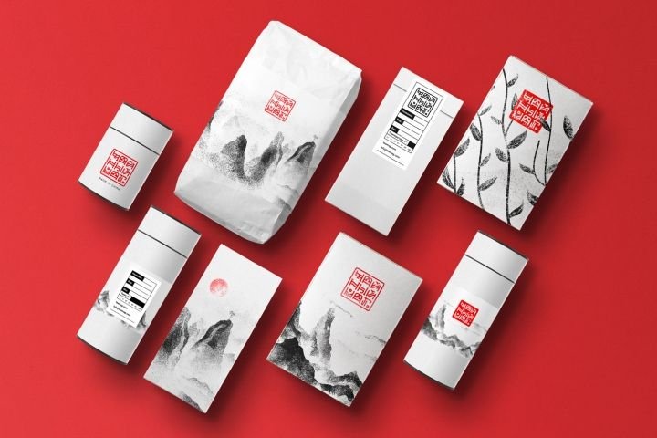 基里尔·莫斯科维奇 (Kirill Moskvich) 设计的中国茶店品牌