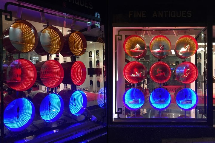 Christian Louboutin Infinity Tunnel Windows by Mes Workshop，香港