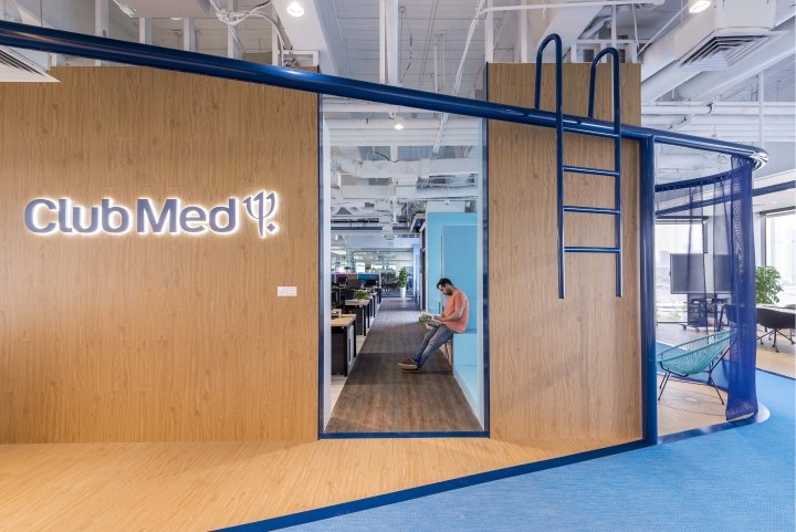 ClubMed 办公室由 Diego Fuertes 和 100architects 设计，中国上海