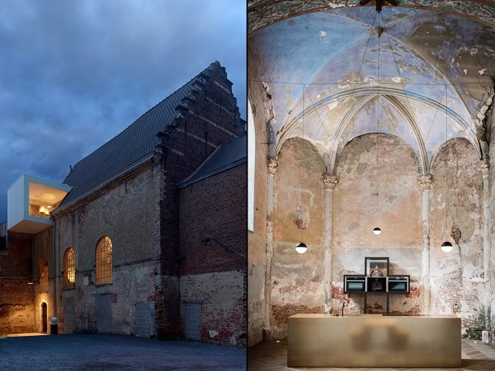 由比利时 Klaarchitectuur 设计的比利时历史教堂的协作办公空间