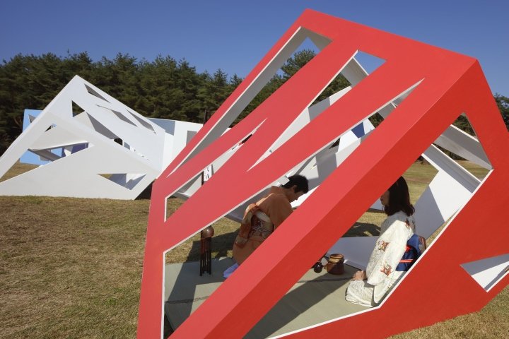 观星茶室星座,由 Moriyuki Ochiai Architects 设计,Bisei – 日本 观星茶室星座,由 Moriyuki Ochiai Architects 设计,Bisei – 日本