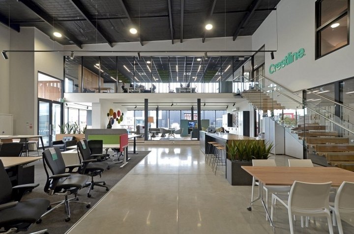 Crestline 办公室和陈列室，由 Yellow 6 Design 设计，汉密尔顿 – 新西兰