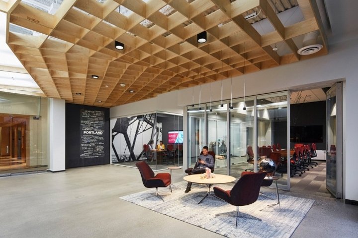 GBD Architects 的 Cushman & Wakefield 办公室，俄勒冈州波特兰