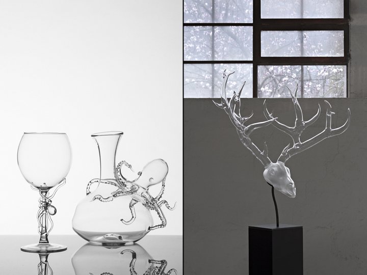 Cystalline wunderkammer 的灵感源自玻璃艺术家 Simone Crestani 的大自然