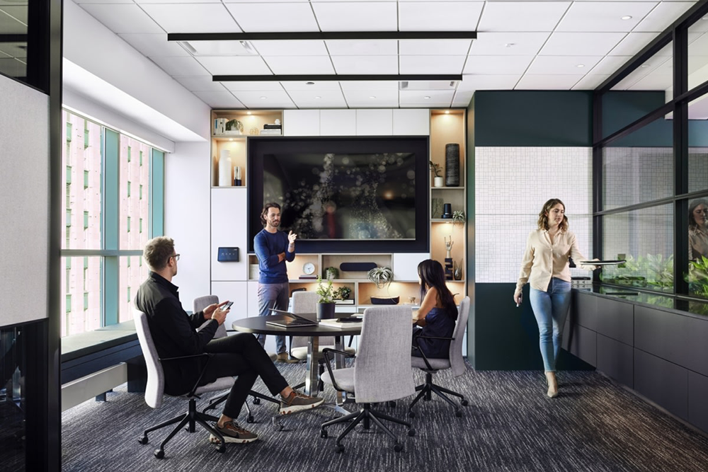 DIRTT 体验中心陈列室和办公室，由 Ware Malcomb 设计