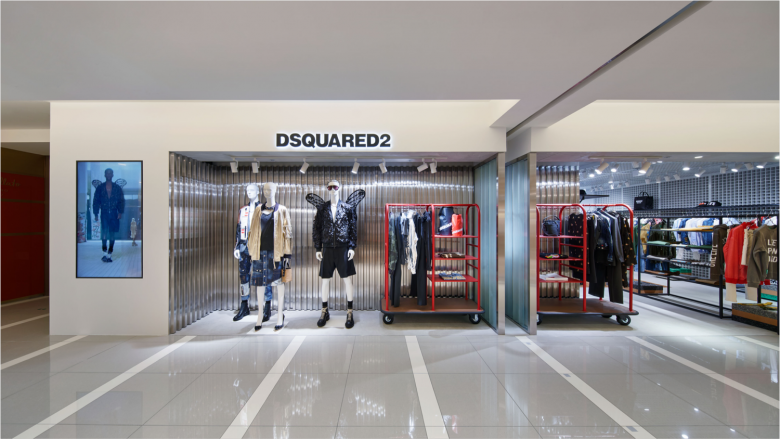 DSQUARED2 店中店，由 MRZarchitetti 设计