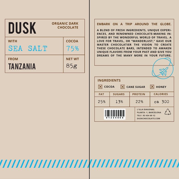 Cristina Reverté 设计的 DUSK 巧克力包装 Cristina Reverté 设计的 DUSK 巧克力包装