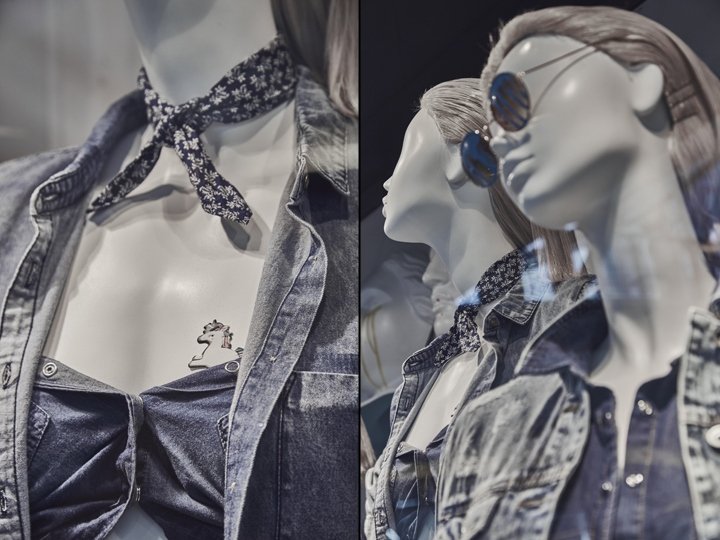 Denim Days AW17 橱窗由 Malgorzata Botor 设计，波兰华沙