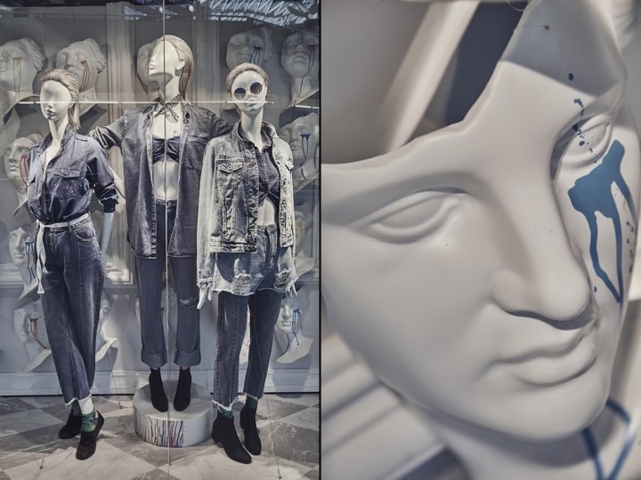 Denim Days AW17 橱窗由 Malgorzata Botor 设计，波兰华沙