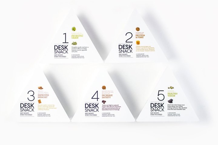 Catherine Sneha 设计的桌面零食包装