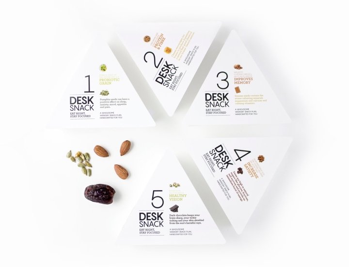 Catherine Sneha 设计的桌面零食包装