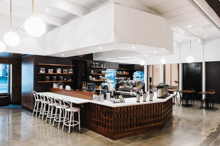 Dilworth Coffee by Square Feet Studio，北卡罗来纳州夏洛特