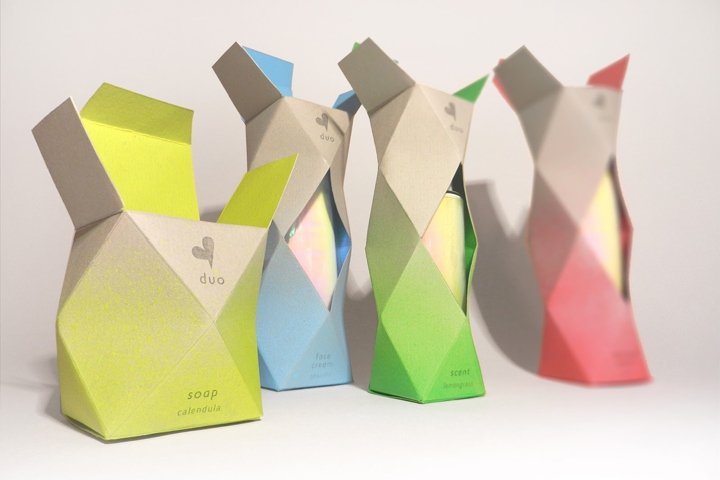 Duo 化妆品包装由 Katarzyna Wieteska 设计