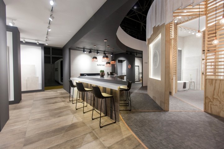 Durstone & Q 在西班牙巴伦西亚 VXLAB 举办的 Cevisama 2018 展会上展位