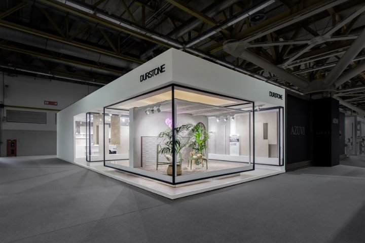 由 VXLAB 在 Cersaie 2017 上设计的 Durstone 展台