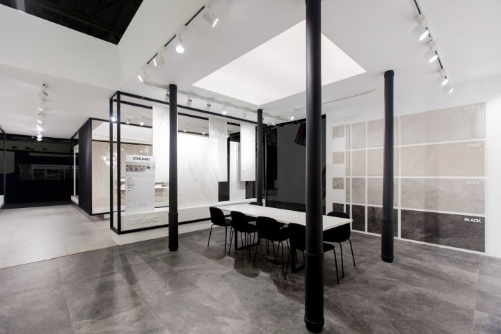 由 VXLAB 在 Cersaie 2017 上设计的 Durstone 展台