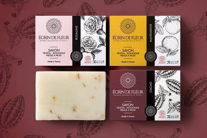 2S Global Design 设计的 Ecrin De Fleur 肥皂品牌