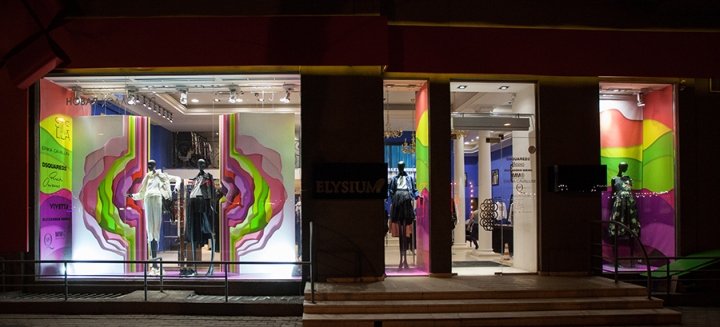 Elysium 橱窗由 You_Lab 设计，乌克兰敖德萨