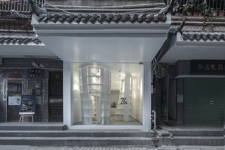 Enclave 书亭，由 Aether Architects 设计，中国深圳