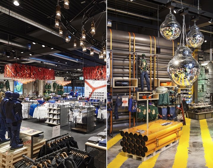 Engelbert Strauss 工作服店，由 Plajer & Franz Studio 设计，奥伯豪森 – 德国