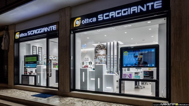 眼镜店设计 SCAGGIANTE 由 Arketipo Design 意大利设计