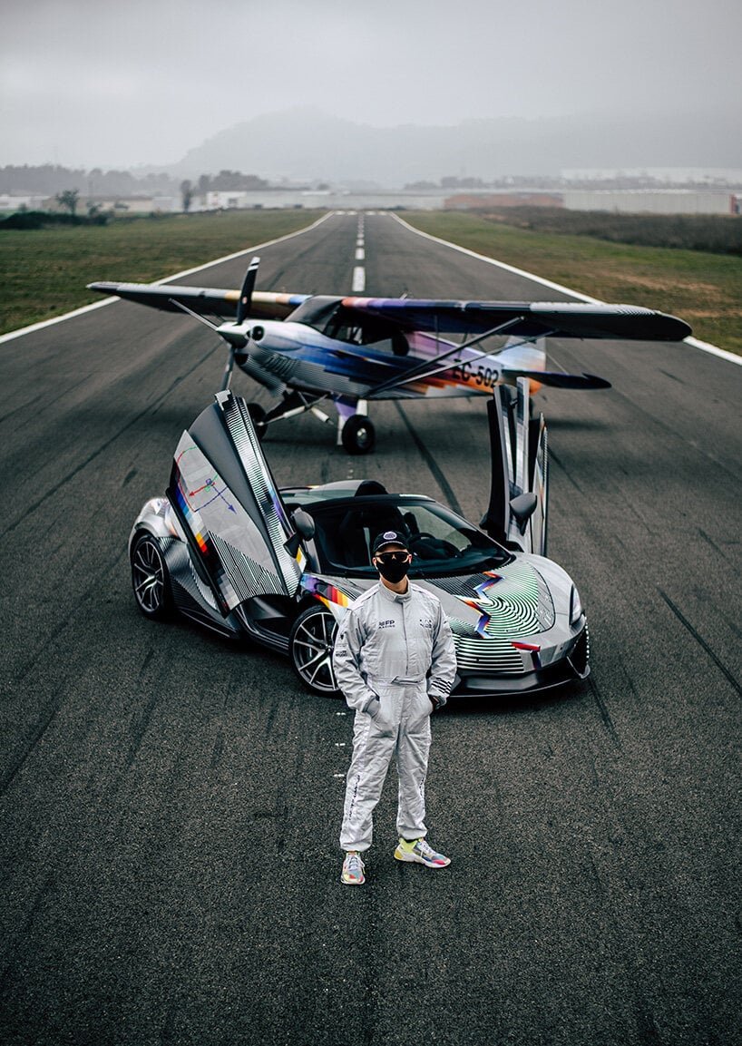 felipe pantone 的艺术车陌生人遇见 INTR3PID 飞机