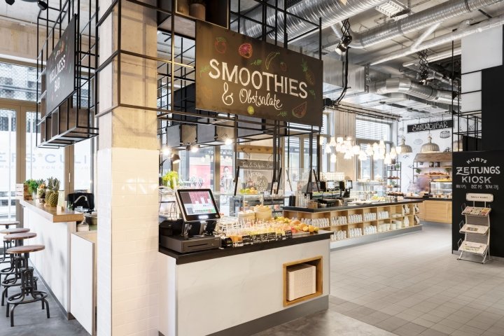 FOODKURT 餐厅,由 kplus konzept 设计,莱比锡 – 德国 FOODKURT 餐厅,由 kplus konzept 设计,莱比锡 – 德国