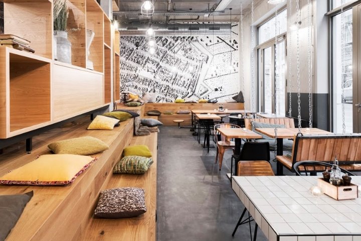 FOODKURT 餐厅,由 kplus konzept 设计,莱比锡 – 德国 FOODKURT 餐厅,由 kplus konzept 设计,莱比锡 – 德国